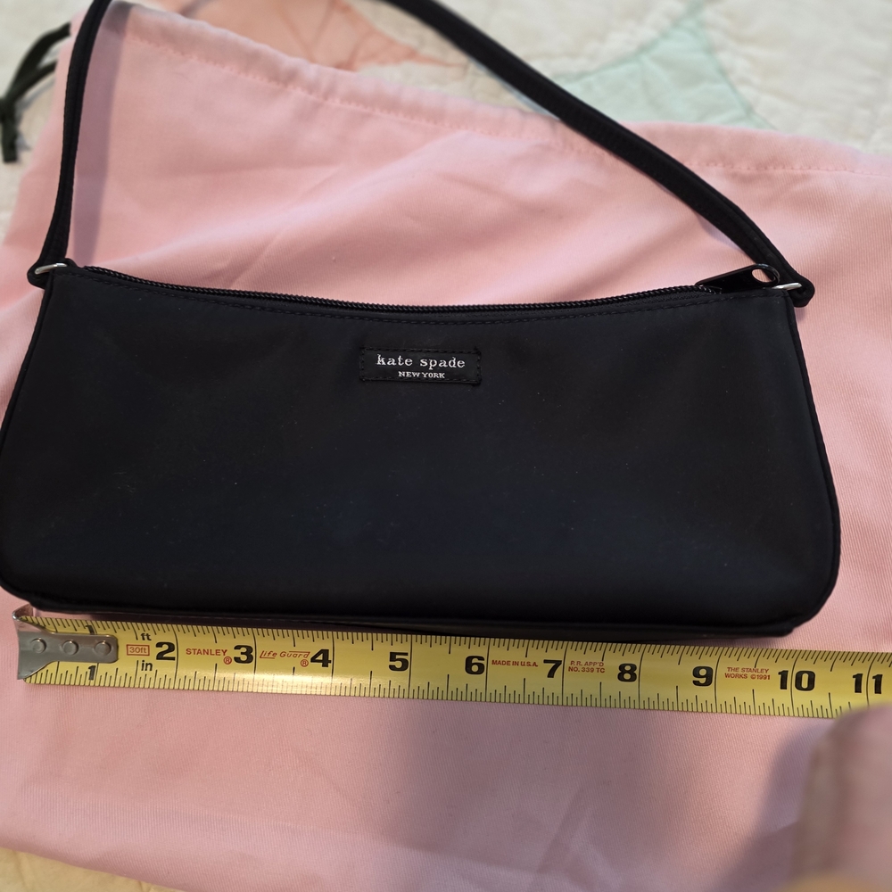 Kate Spade Elegant Black Satin Shoulder Bag - Picture 3 of 7